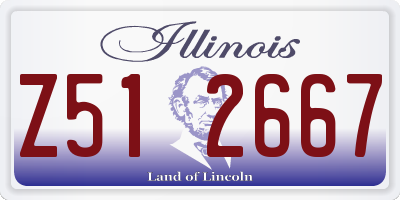 IL license plate Z512667