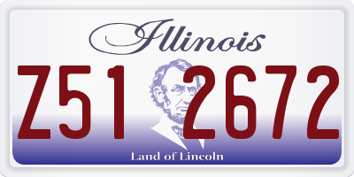 IL license plate Z512672