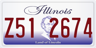 IL license plate Z512674