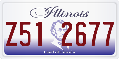 IL license plate Z512677
