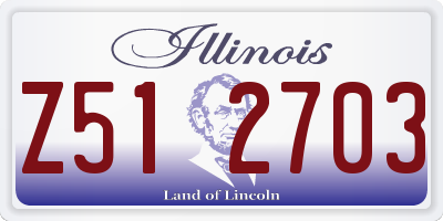 IL license plate Z512703