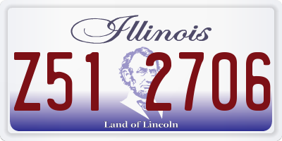 IL license plate Z512706
