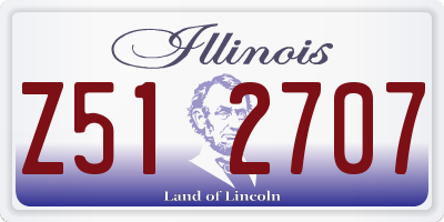 IL license plate Z512707