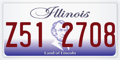 IL license plate Z512708