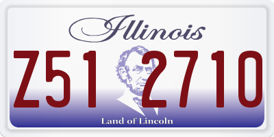 IL license plate Z512710