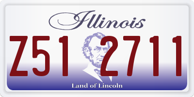 IL license plate Z512711
