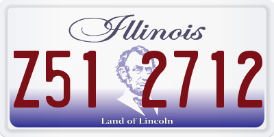 IL license plate Z512712