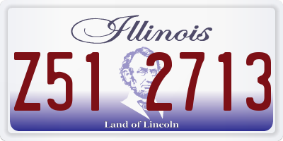 IL license plate Z512713