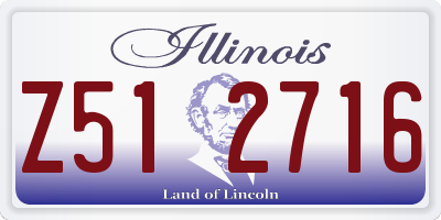 IL license plate Z512716