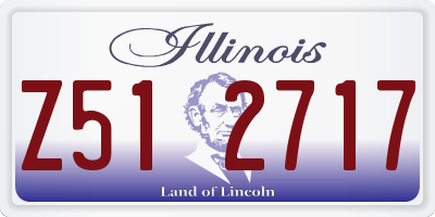 IL license plate Z512717
