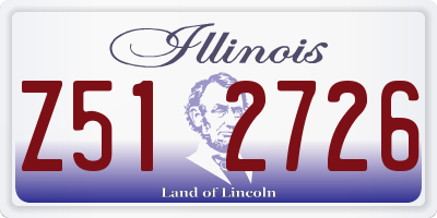 IL license plate Z512726