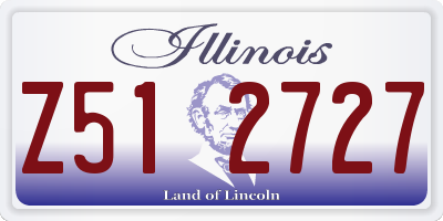 IL license plate Z512727