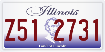 IL license plate Z512731