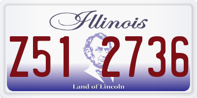IL license plate Z512736