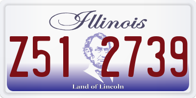 IL license plate Z512739