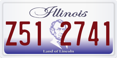 IL license plate Z512741