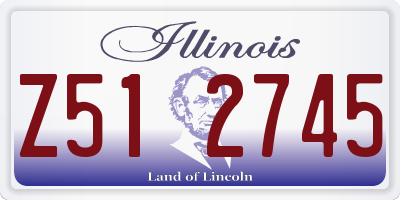 IL license plate Z512745