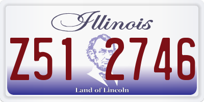 IL license plate Z512746