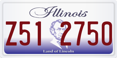 IL license plate Z512750