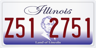 IL license plate Z512751