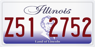 IL license plate Z512752