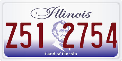 IL license plate Z512754