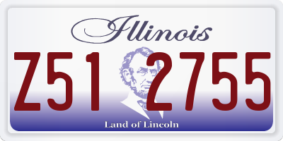 IL license plate Z512755