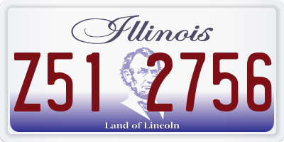 IL license plate Z512756
