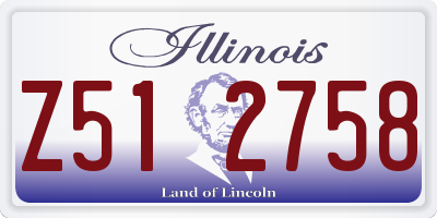 IL license plate Z512758