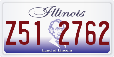 IL license plate Z512762
