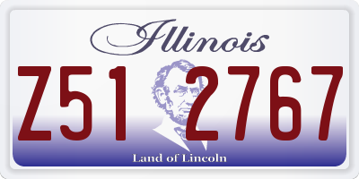 IL license plate Z512767