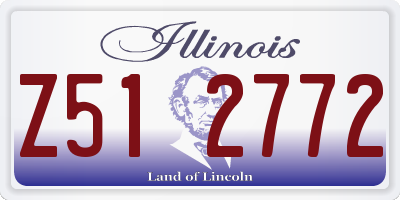 IL license plate Z512772