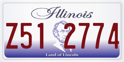 IL license plate Z512774