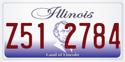 IL license plate Z512784