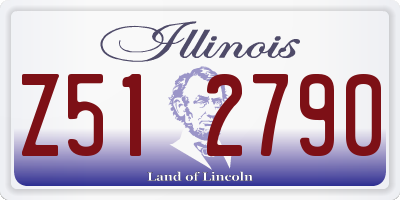 IL license plate Z512790
