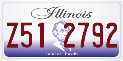 IL license plate Z512792