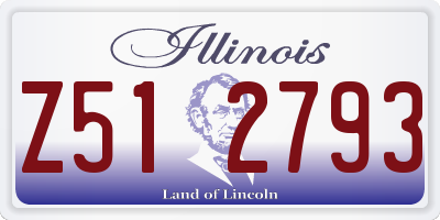 IL license plate Z512793