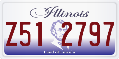 IL license plate Z512797