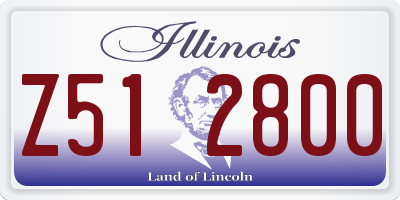 IL license plate Z512800
