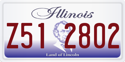 IL license plate Z512802