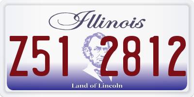 IL license plate Z512812