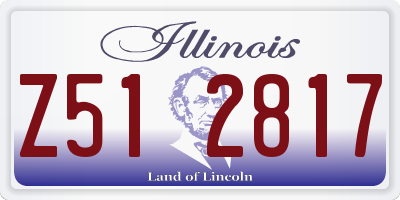 IL license plate Z512817