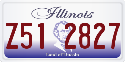 IL license plate Z512827