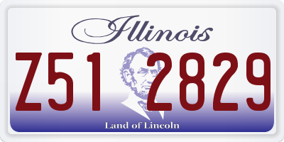 IL license plate Z512829