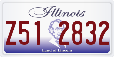 IL license plate Z512832