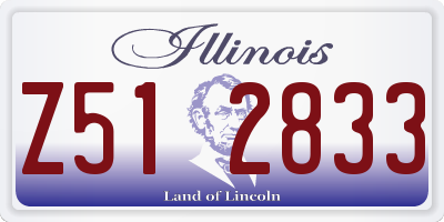 IL license plate Z512833