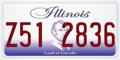 IL license plate Z512836