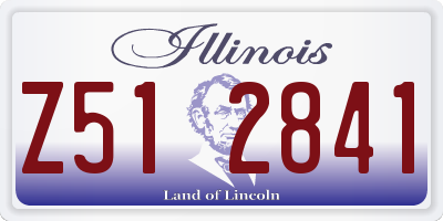 IL license plate Z512841