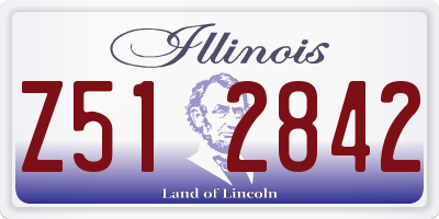 IL license plate Z512842