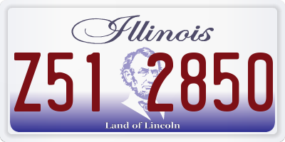 IL license plate Z512850